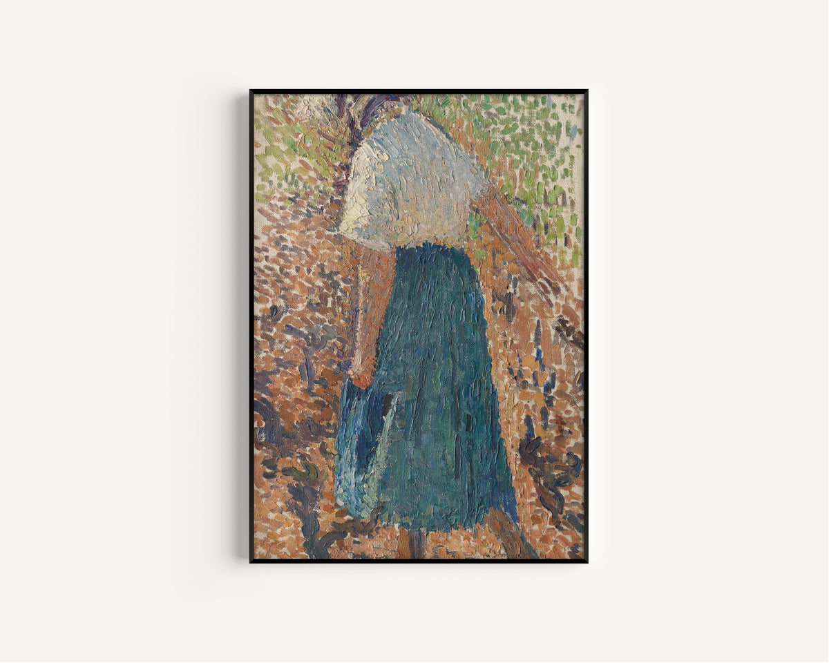 Henri Martin — Jeune femme dans les vignes | Pointillist Portrait Print