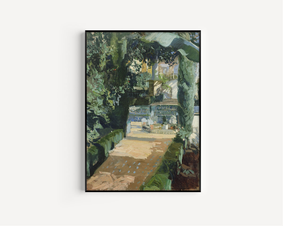 Joaquín Sorolla — Court of the Dances, Alcázar of Seville | Fine Art Print