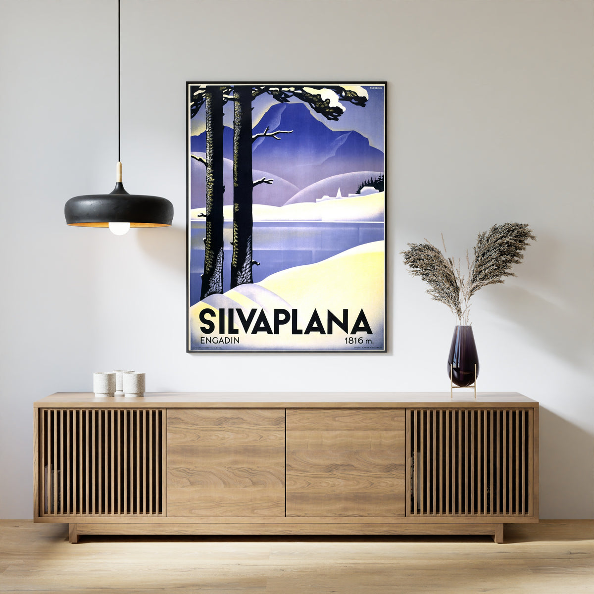 Johannes Handschin — Silvaplana Engadin | Vintage Poster Print