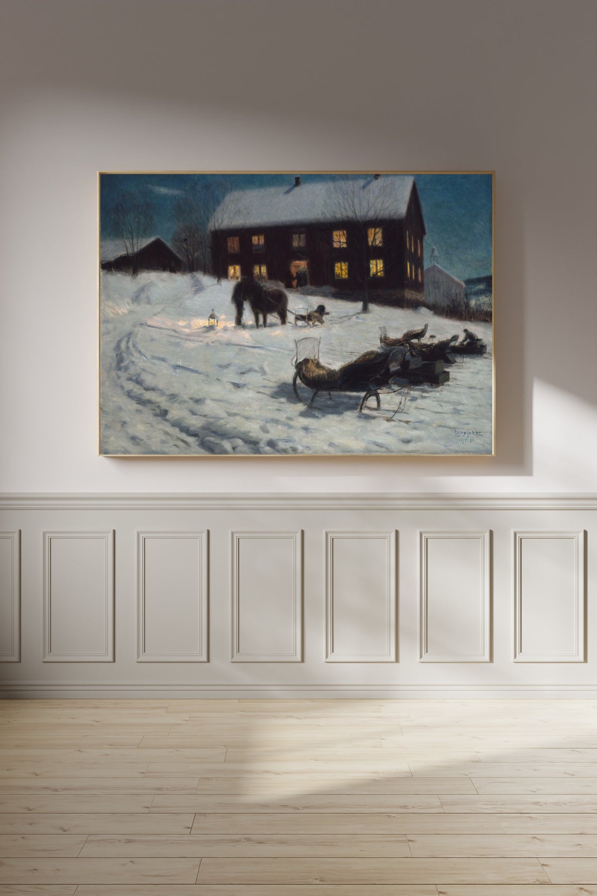 Lars Jorde — Julegilde (Christmas Party) | Christmas Art Print