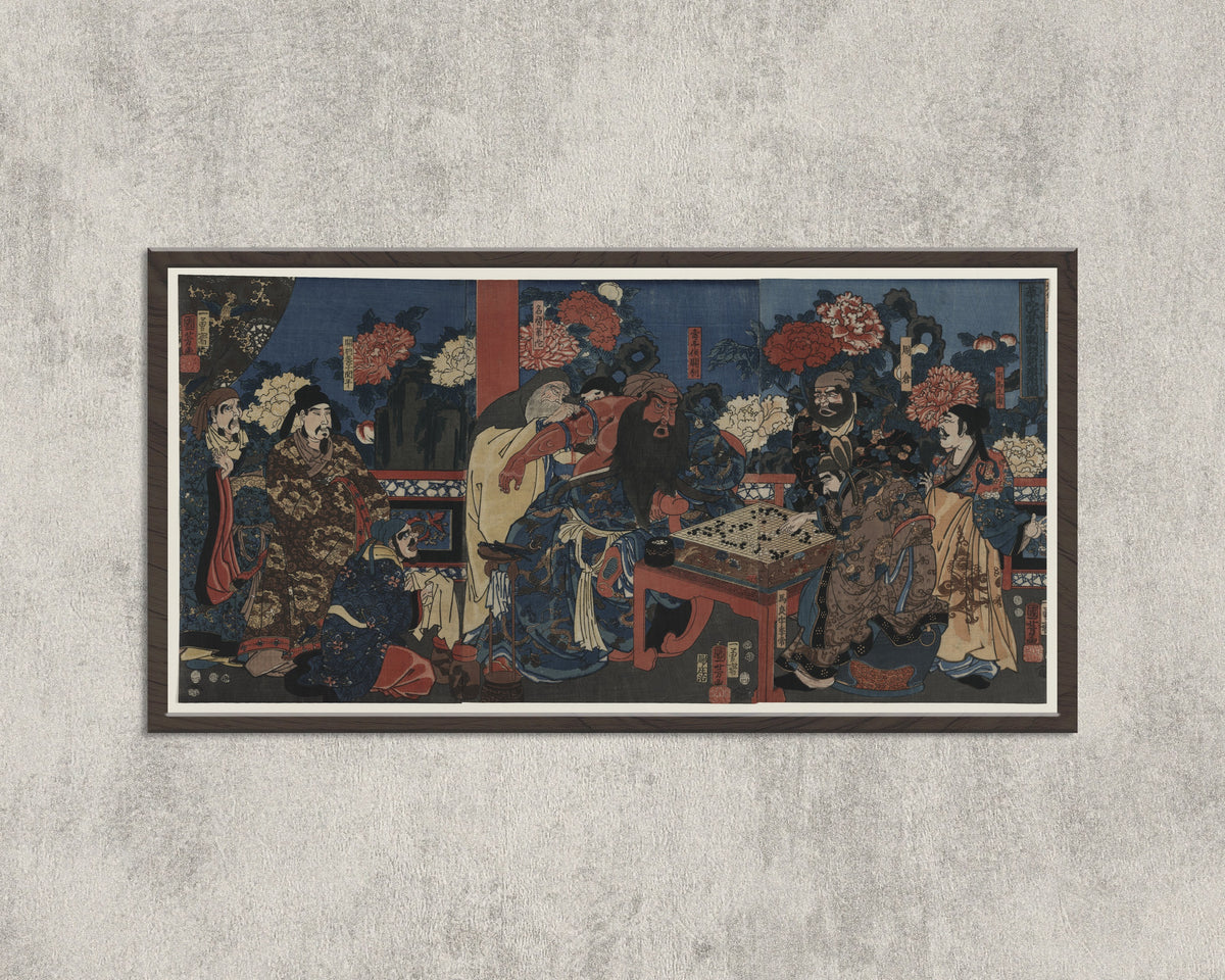 Utagawa Kuniyoshi — Hua Tuo Treating Guan Yu's Arm | Japanese Woodblock Print (Ukiyo-e)