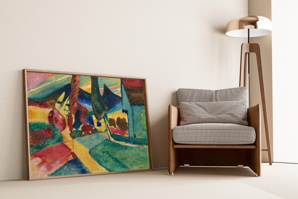 Wassily Kandinsky — Landscape with Two Poplars | Expressionist Fine Art Print