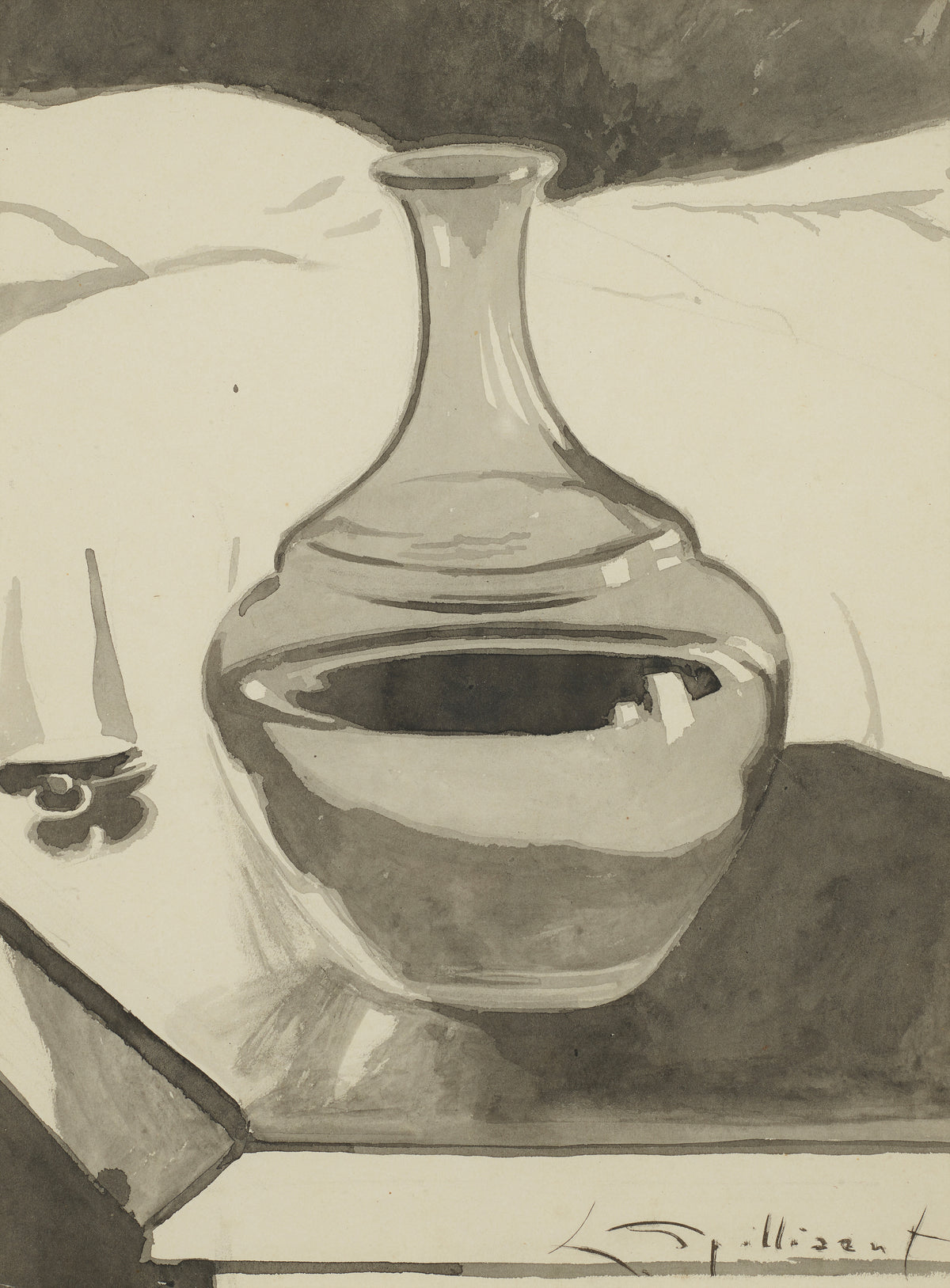 Léon Spilliaert — Karaf op nachttafel | Symbolist Art Print