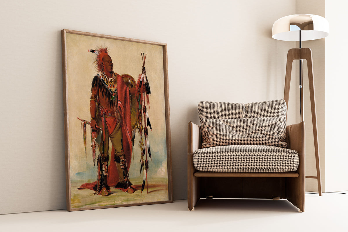 George Catlin — Kee-o-kúk, The Watchful Fox, Chief of the Tribe | Western Art Print
