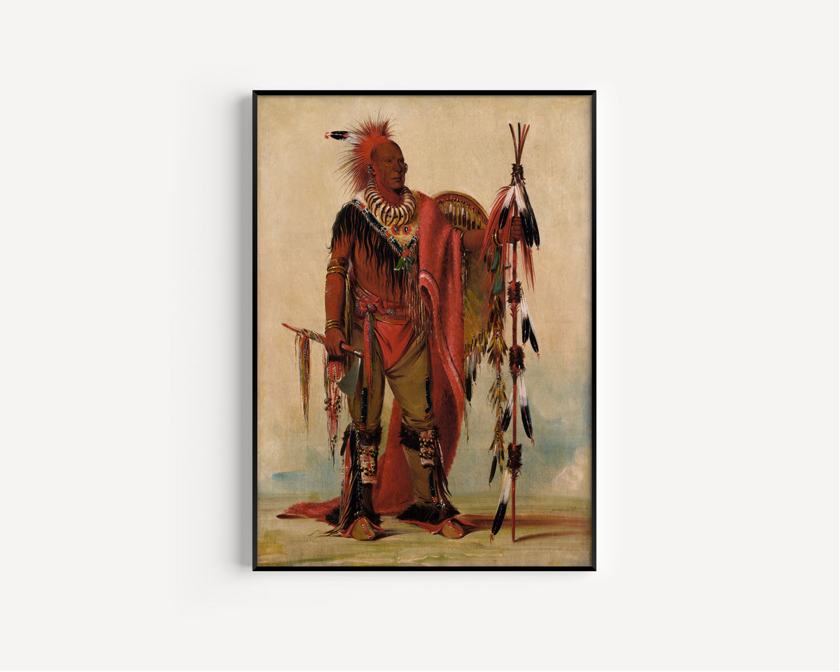 George Catlin — Kee-o-kúk, The Watchful Fox, Chief of the Tribe | Western Art Print