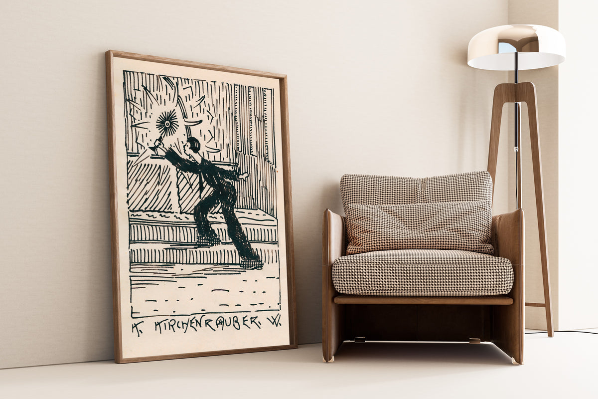 Karl Wiener — Kirchenräuber (Church Robber) | Modernist Illustration Print