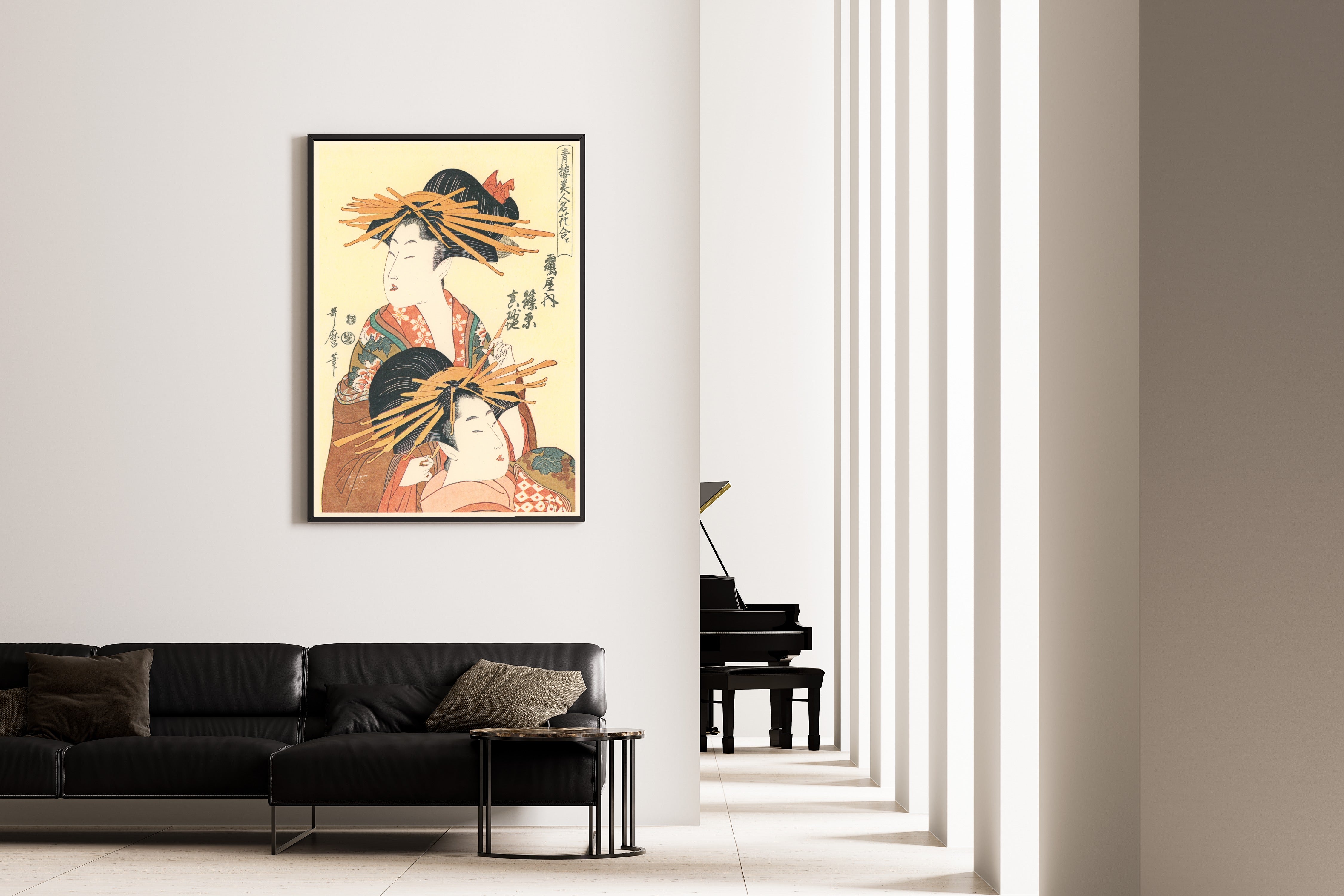 Kitagawa Utamaro — Shinohara and Masagi of the Tsuruya | Japanese Woodblock Print (Ukiyo-e)