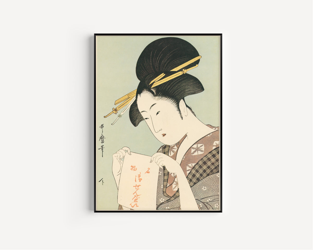 Kitagawa Utamaro — Crackers, Special Feature of the Shop | Japanese Woodblock Print (Ukiyo-e)