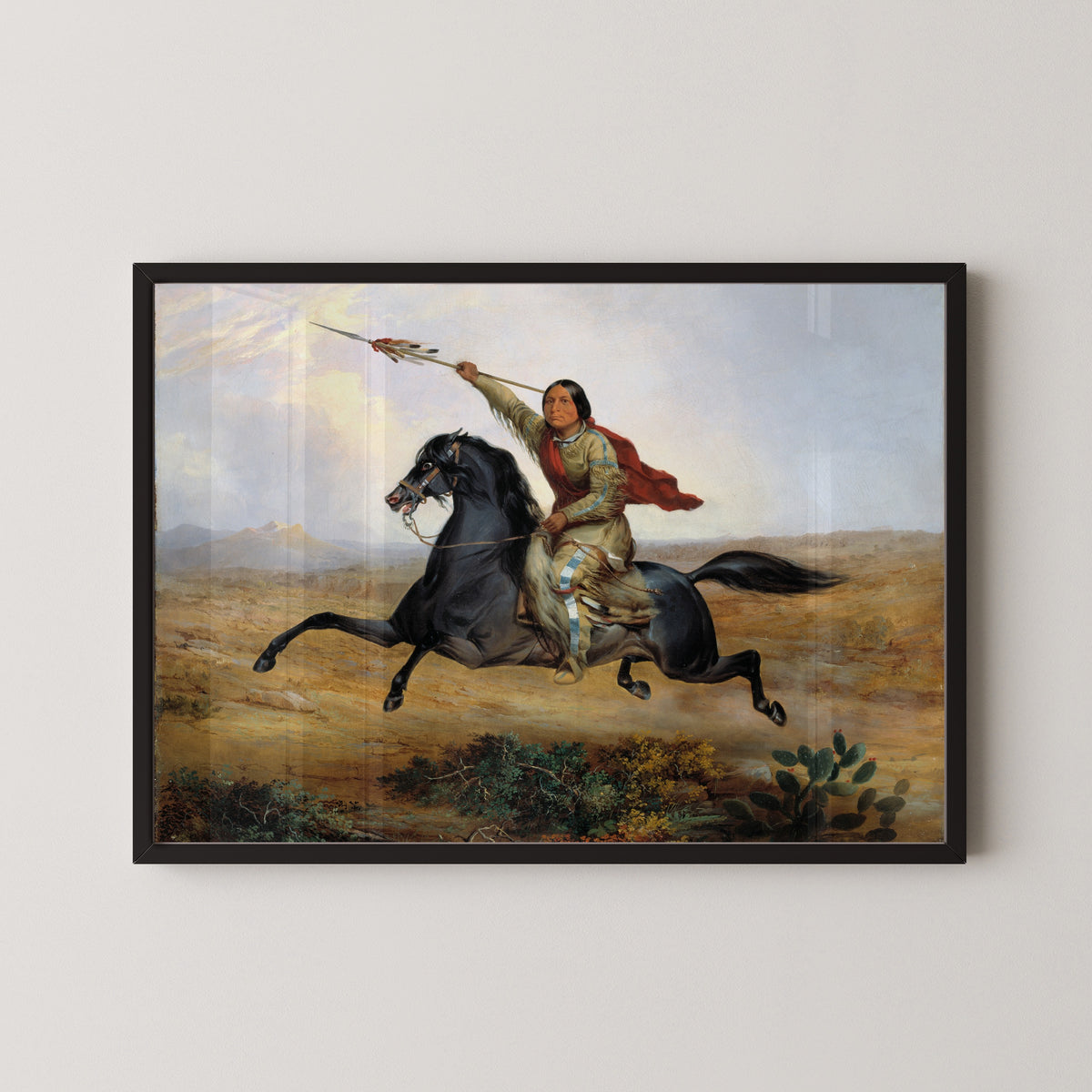 John Mix Stanley — Ko-rak-koo-kiss, a Towoccono Warrior | Western Art Print