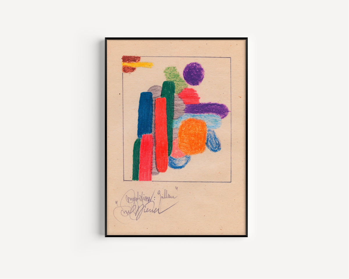 Karl Wiener — Komposition: Zellen (Composition: Cells) | Abstract Art Print