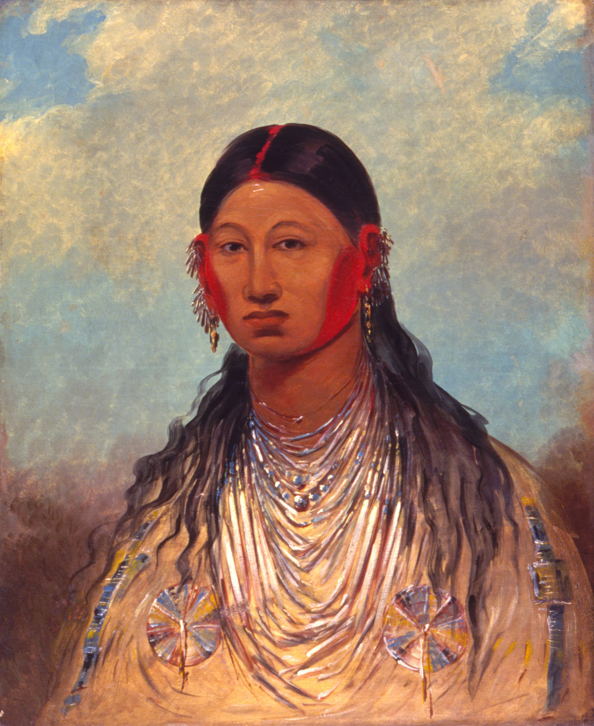 George Catlin — Koon-za-ya-me, Female War Eagle | Western Art Print