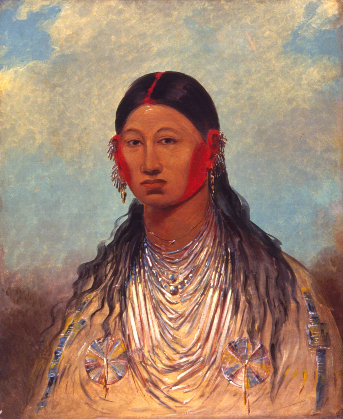 George Catlin — Koon-za-ya-me, Female War Eagle | Western Art Print
