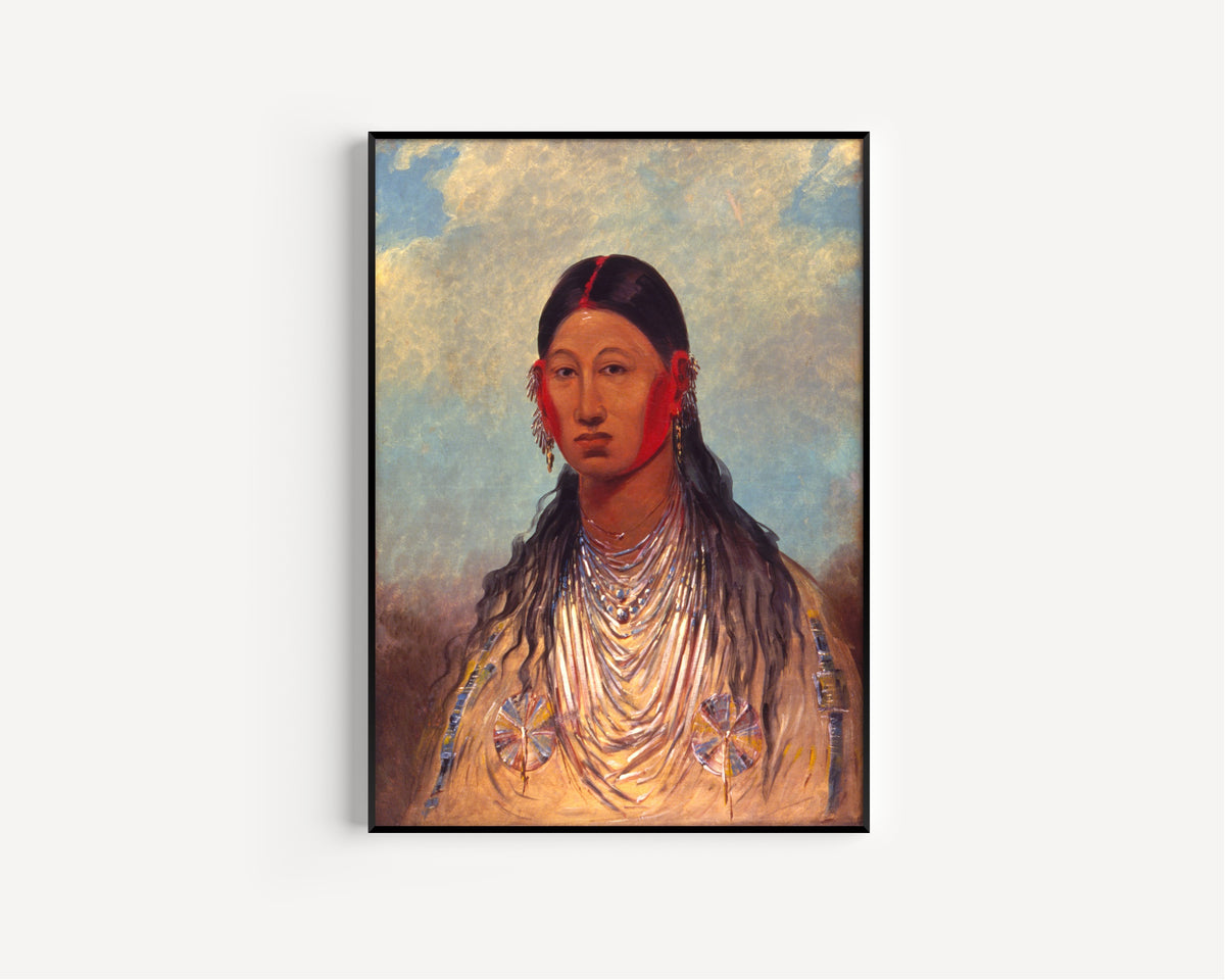 George Catlin — Koon-za-ya-me, Female War Eagle | Western Art Print