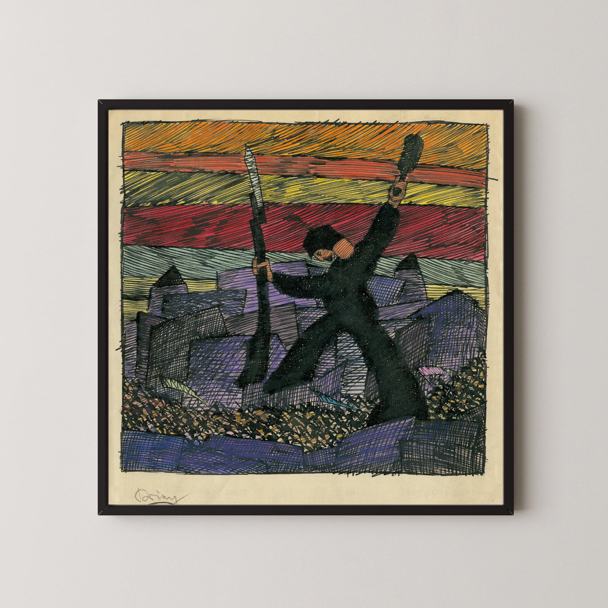 Karl Wiener — Krieg (War) | Expressionist Art Print