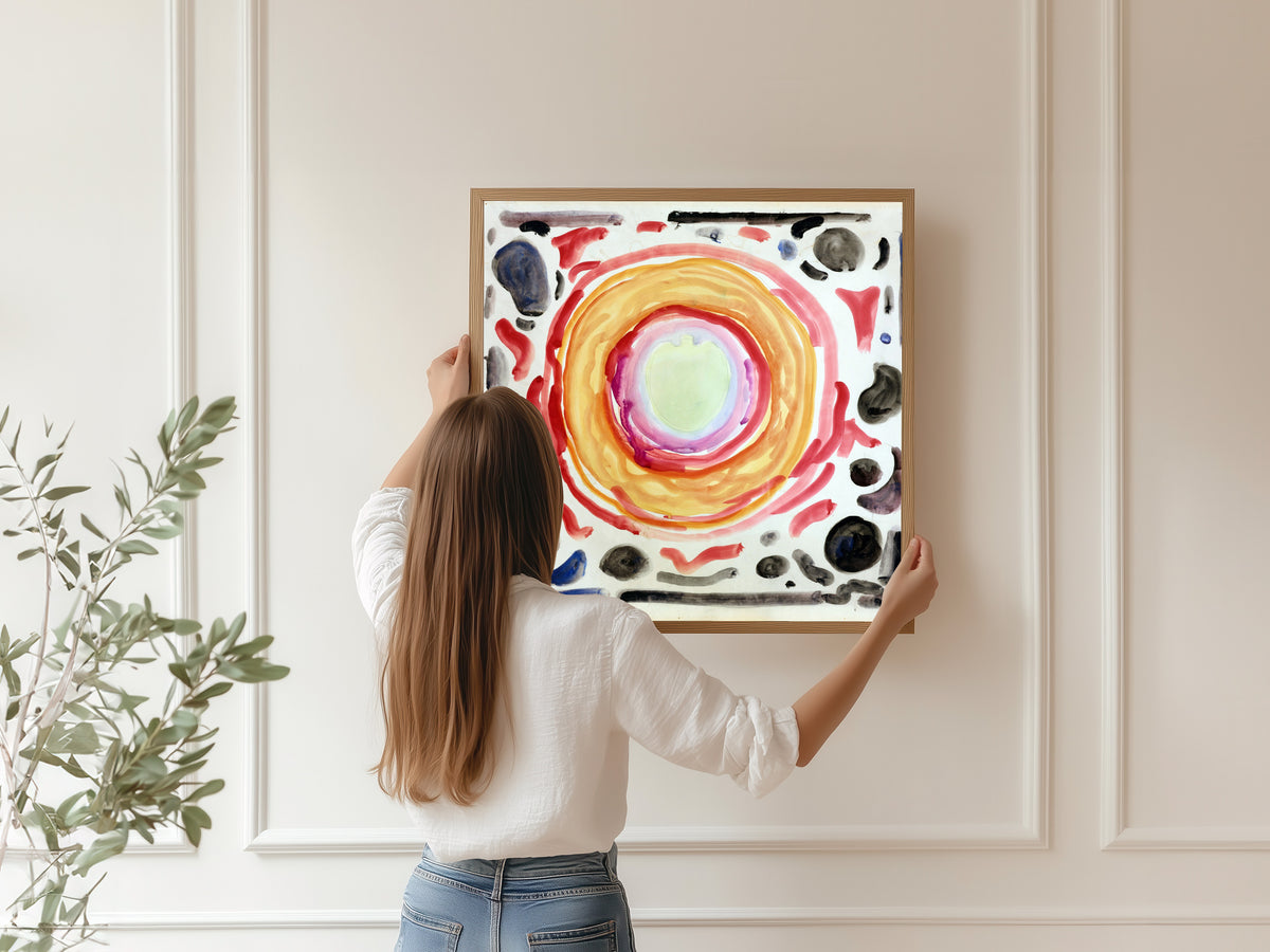 Edvard Munch — The Artist and his Sick Eye. Optical Illusion | Symbolist Art Print