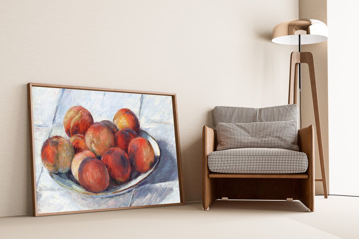Gustave Caillebotte — L’Assiette de pêches (Plate of Peaches) | Fine Art Print