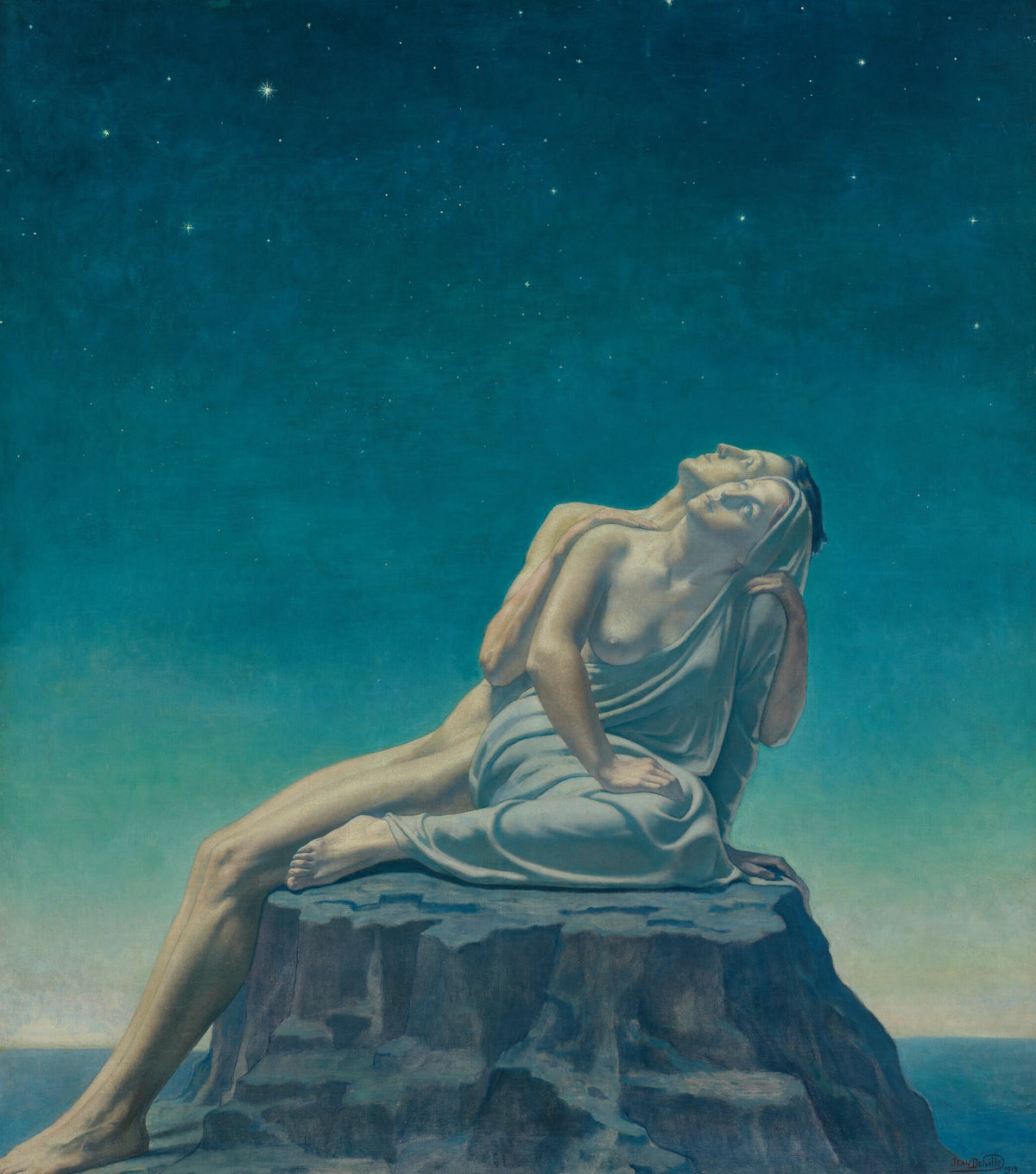 Jean Delville — L'Oubli des passions (The Forgetting of Passions) | Symbolist Art Print