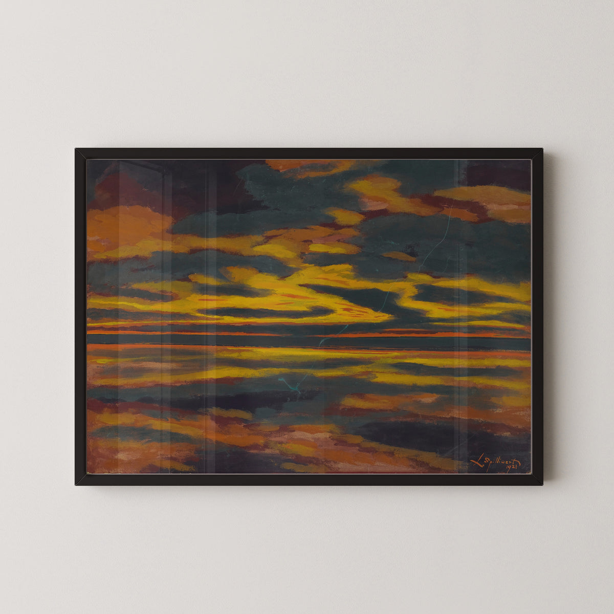 Léon Spilliaert — L'éclair vert sur la mer | Symbolist Seascape Print