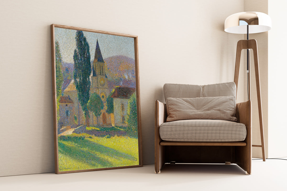 Henri Martin — L'Église de Labastide-du-Vert (Sunlit Lawn) | Pointillist Landscape Print