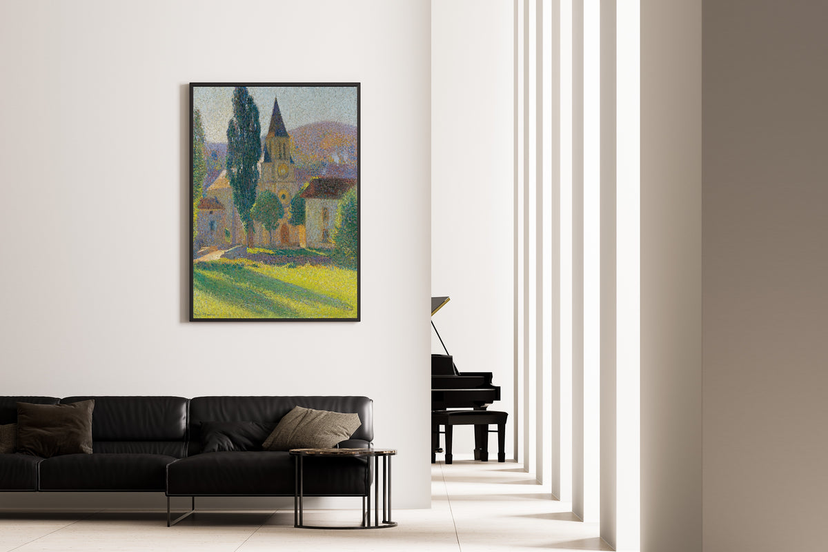 Henri Martin — L'Église de Labastide-du-Vert (Sunlit Lawn) | Pointillist Landscape Print