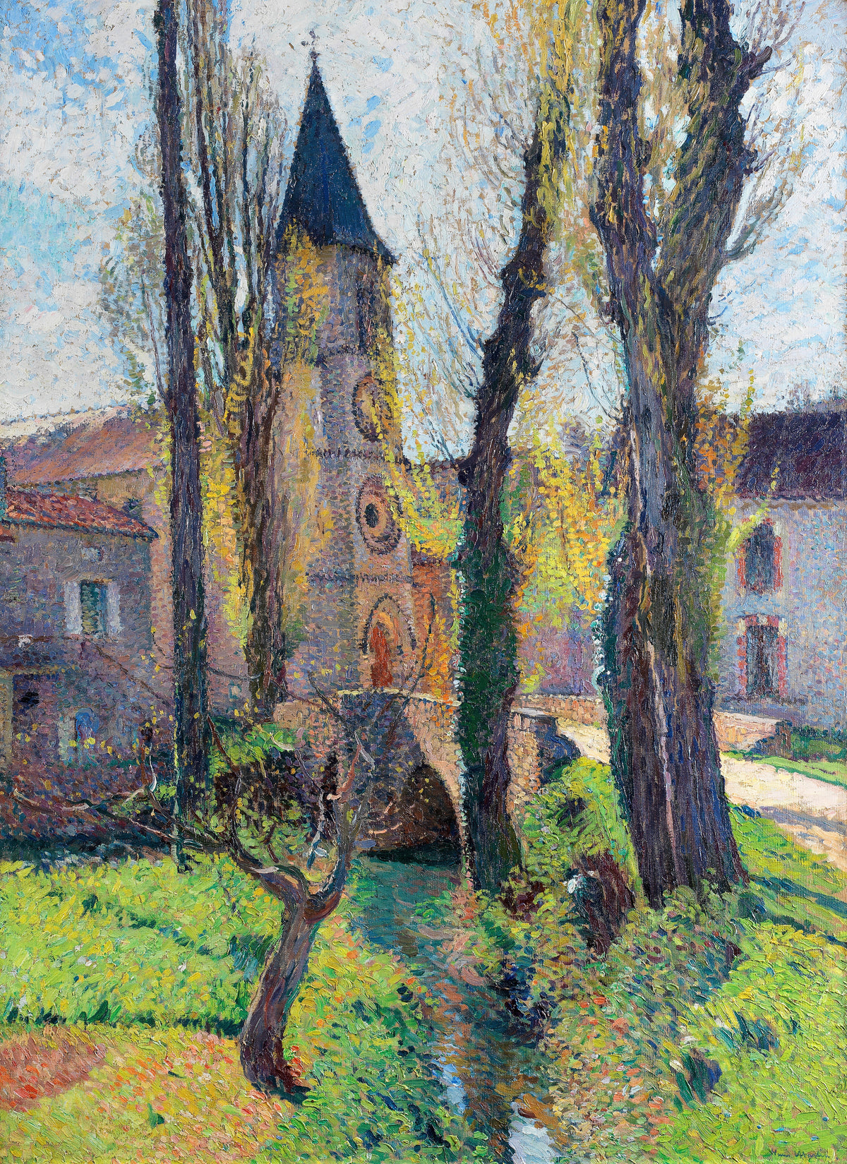 Henri Martin — L’Église de Labastide-du-Vert (Twisted Tree) | Pointillist Landscape Print
