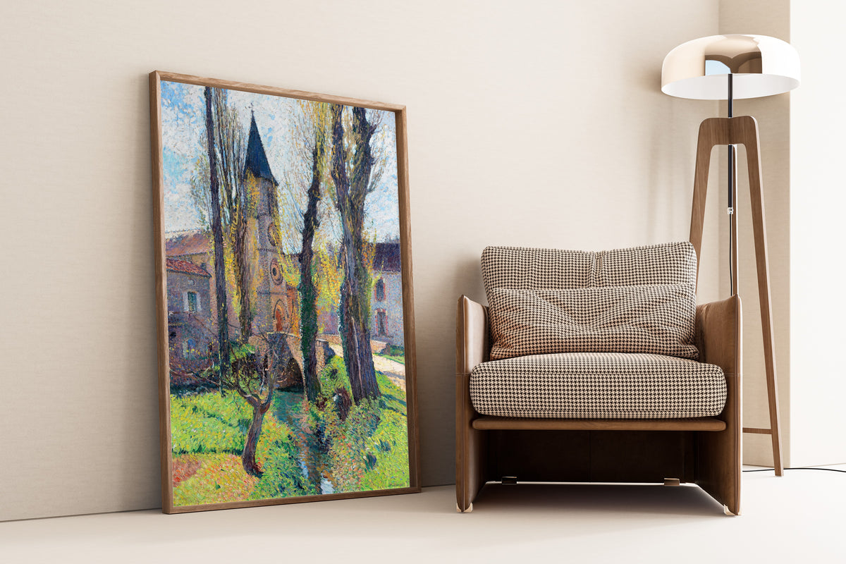 Henri Martin — L’Église de Labastide-du-Vert (Twisted Tree) | Pointillist Landscape Print