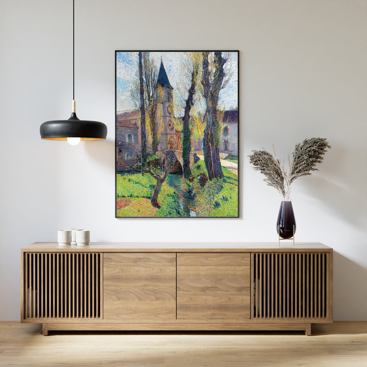 Henri Martin — L’Église de Labastide-du-Vert (Twisted Tree) | Pointillist Landscape Print