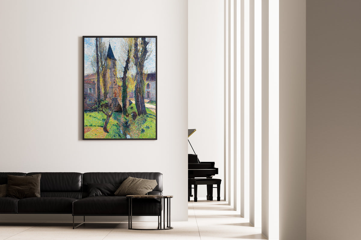 Henri Martin — L’Église de Labastide-du-Vert (Twisted Tree) | Pointillist Landscape Print
