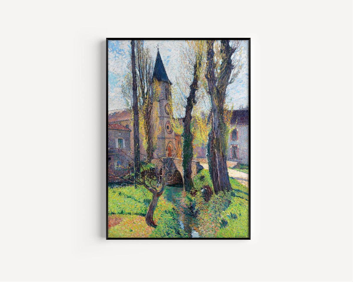 Henri Martin — L’Église de Labastide-du-Vert (Twisted Tree) | Pointillist Landscape Print