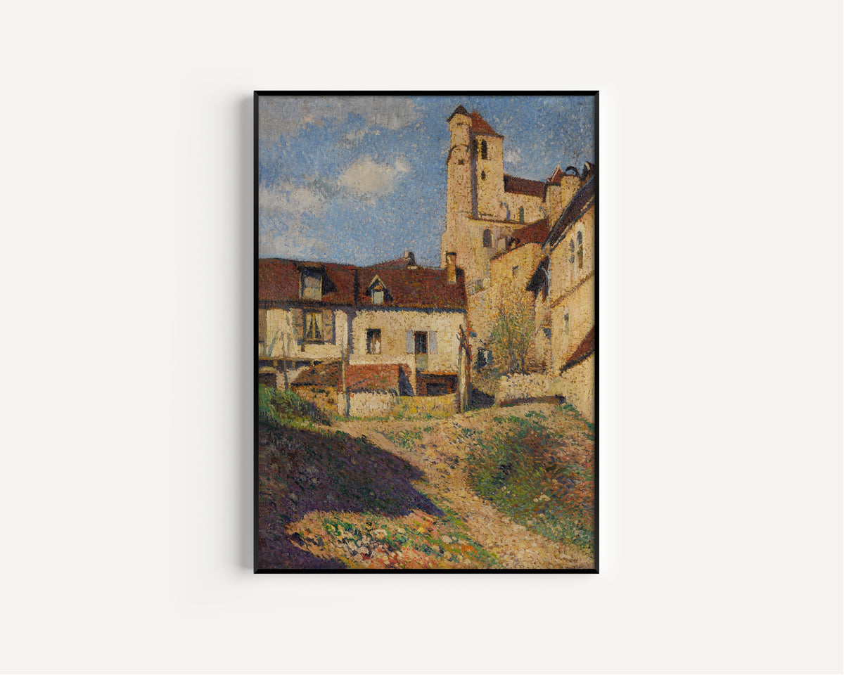 Henri Martin — L’Église et le village de Saint-Cirq-Lapopie | Pointillist Landscape Print