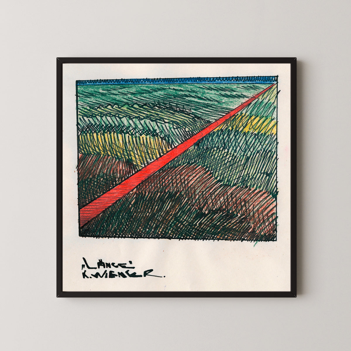 Karl Wiener — Länge (Length) | Modernist Landscape Print