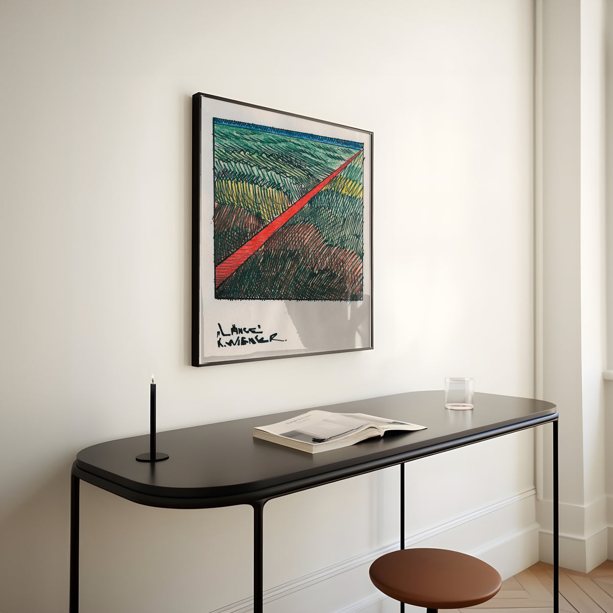 Karl Wiener — Länge (Length) | Modernist Landscape Print
