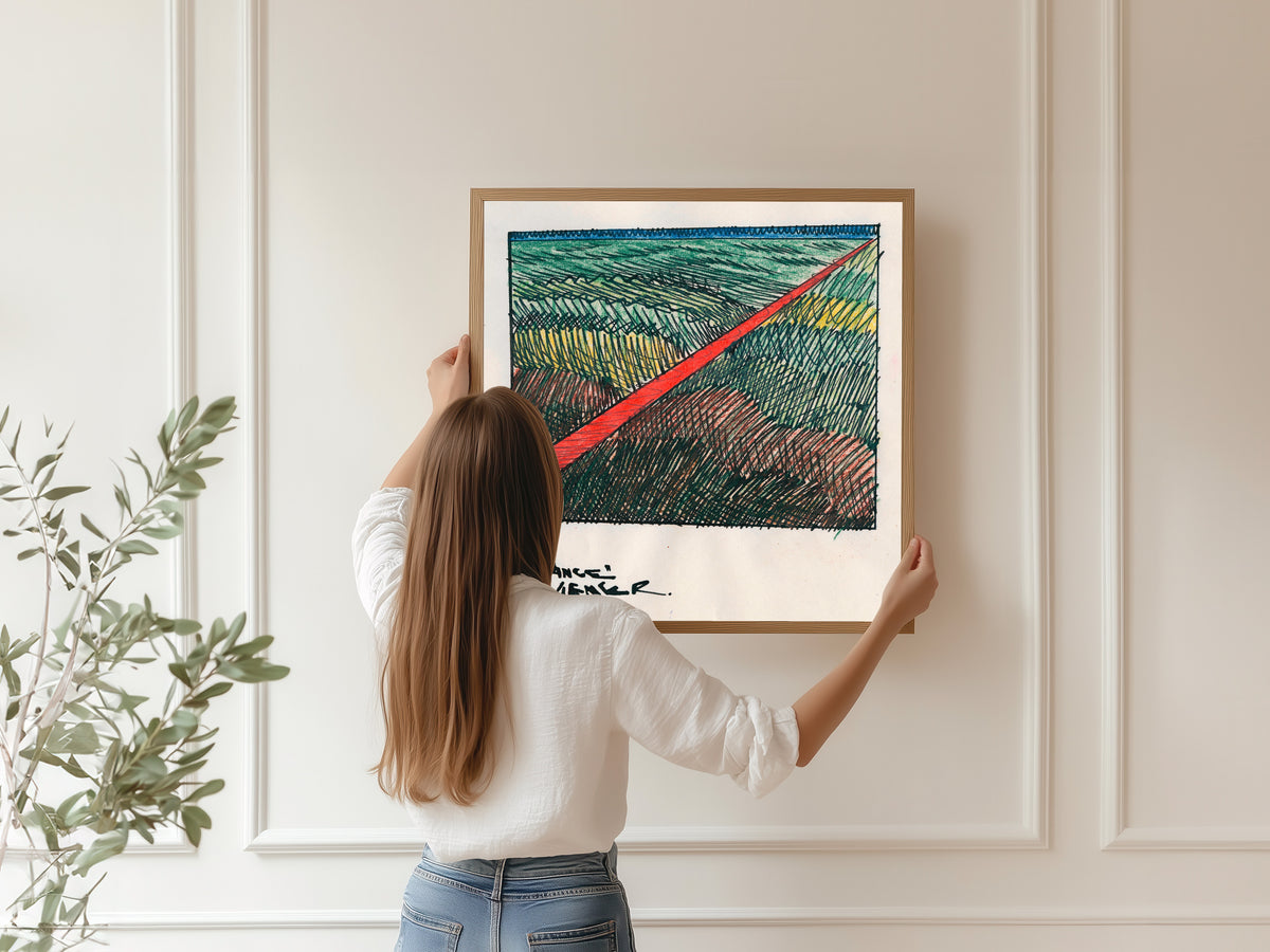 Karl Wiener — Länge (Length) | Modernist Landscape Print