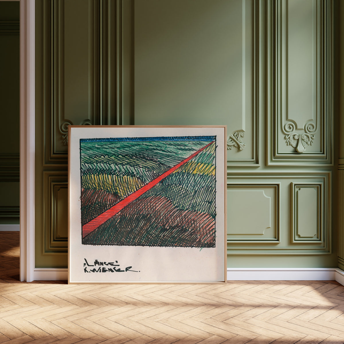 Karl Wiener — Länge (Length) | Modernist Landscape Print