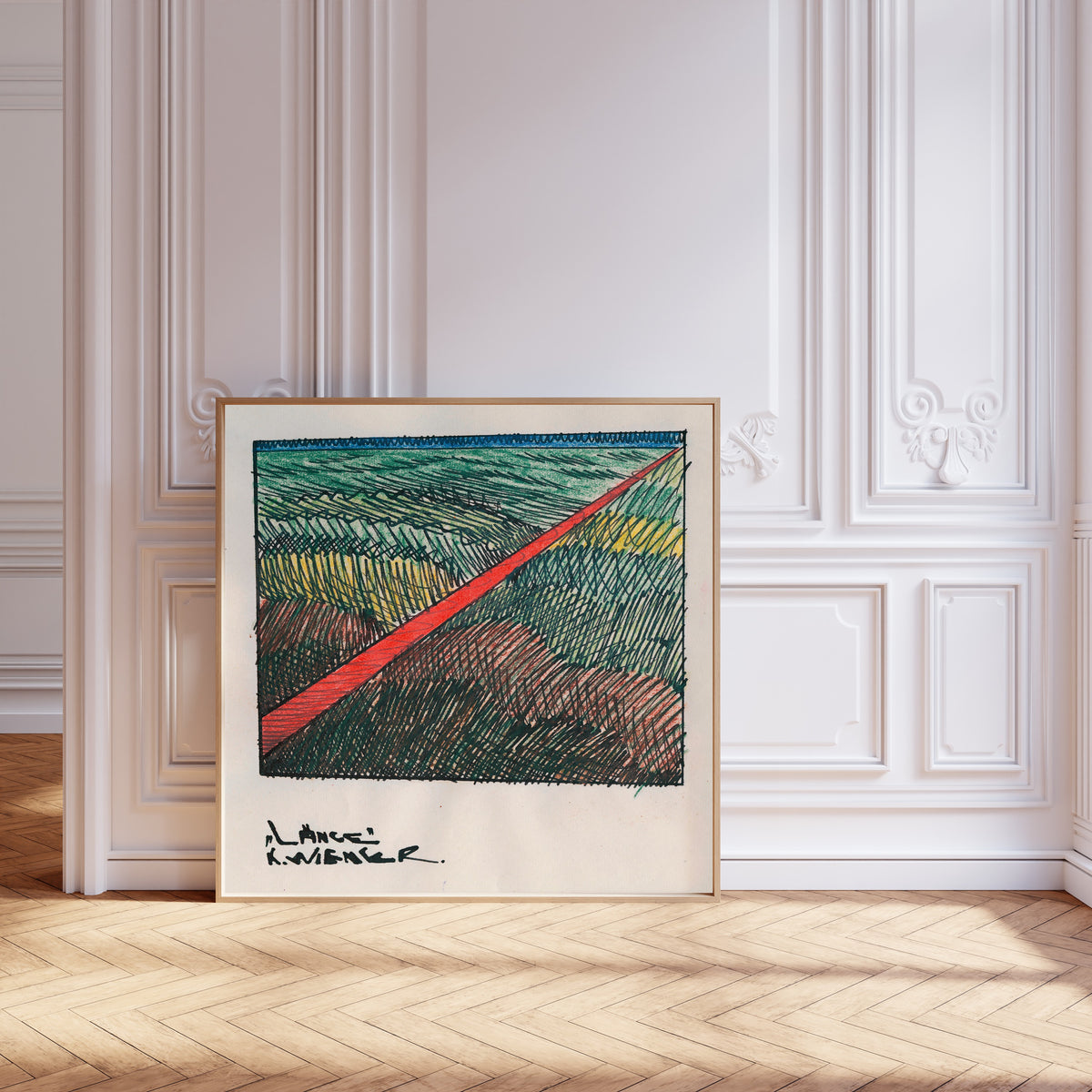 Karl Wiener — Länge (Length) | Modernist Landscape Print