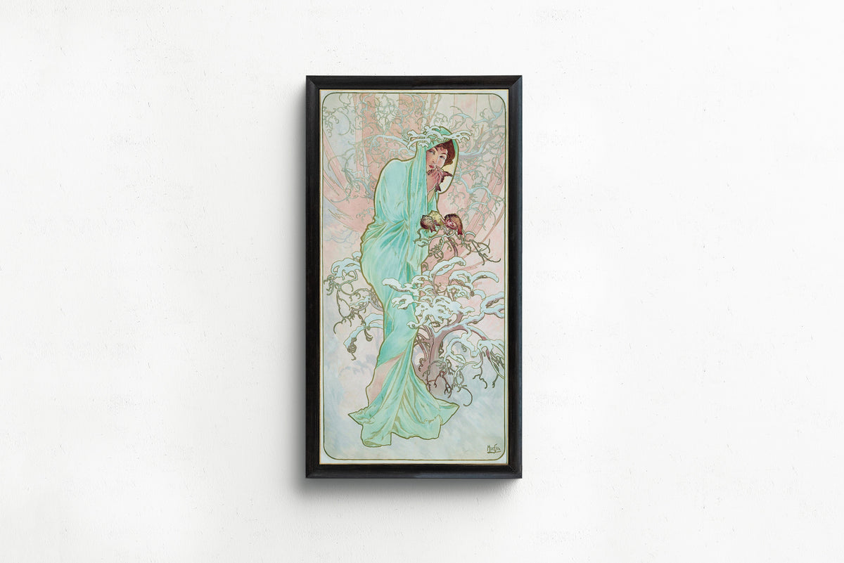 Alphonse Mucha — The Seasons: Winter | Art Nouveau Print