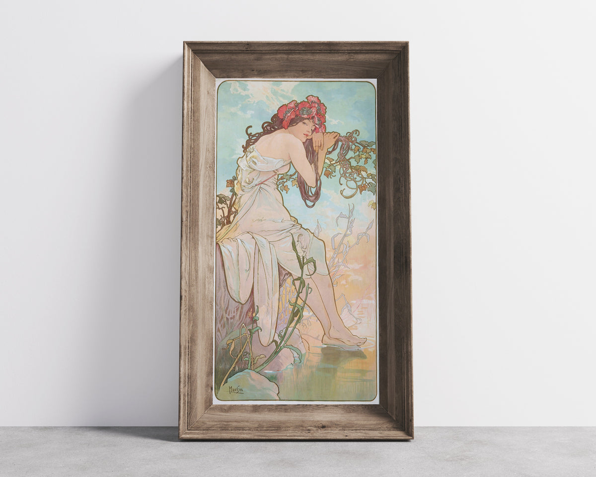 Alphonse Mucha — The Seasons: Summer | Art Nouveau Print