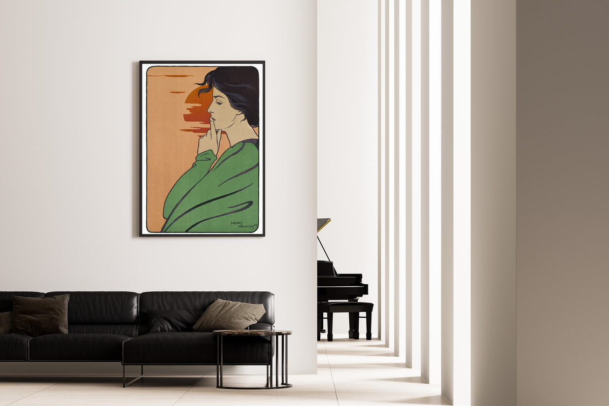 Henri Meunier — L'Heure du Silence | Art Nouveau Print