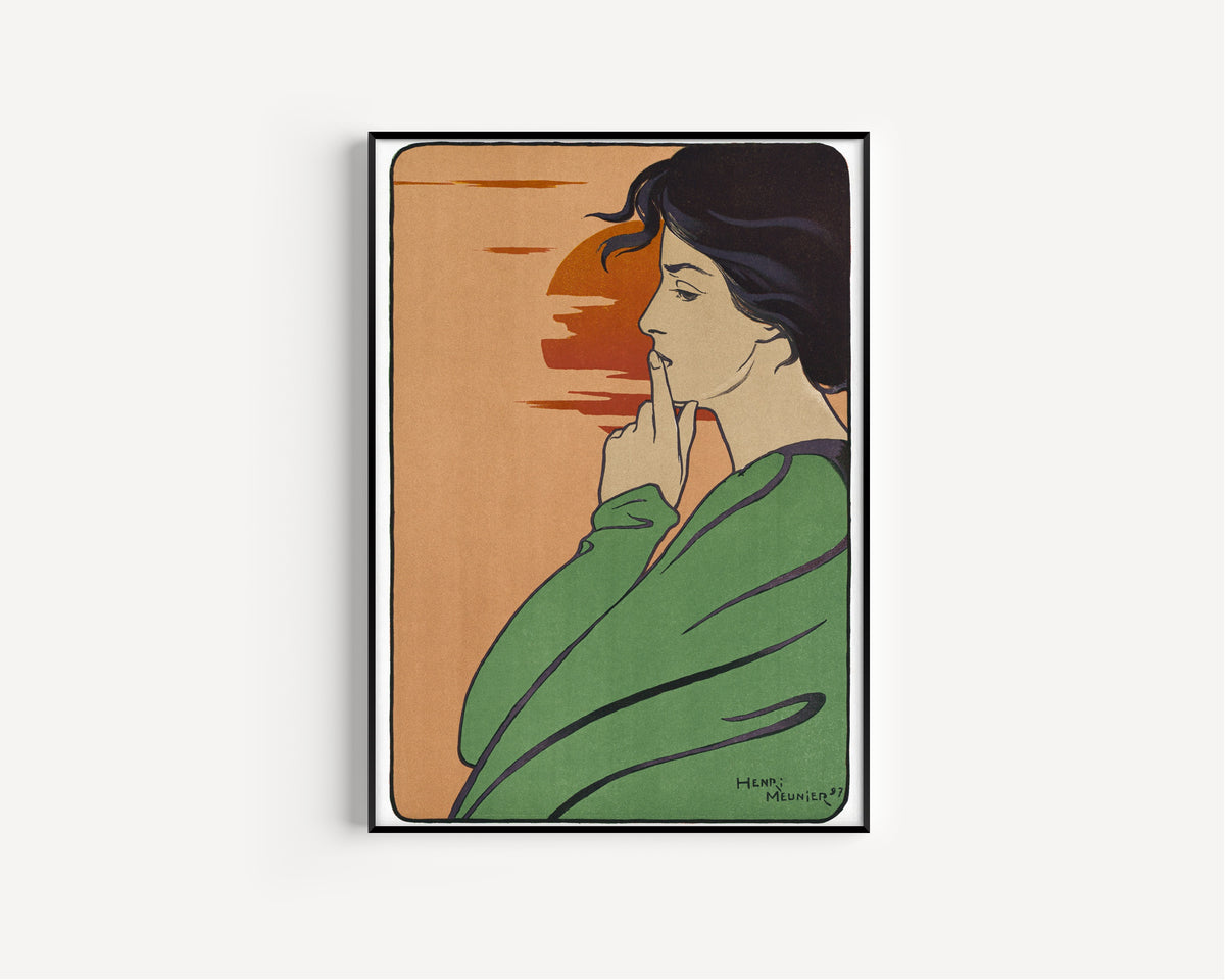 Henri Meunier — L'Heure du Silence | Art Nouveau Print
