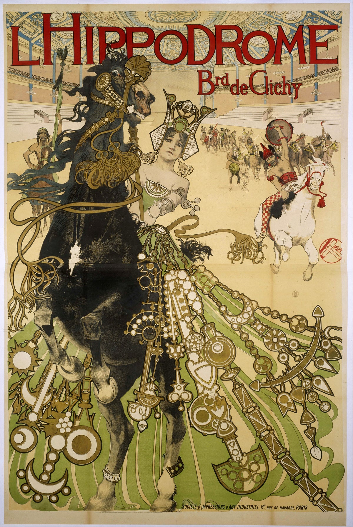 Manuel Orazi — L'Hippodrome, Boulevard de Clichy | Vintage Poster Print