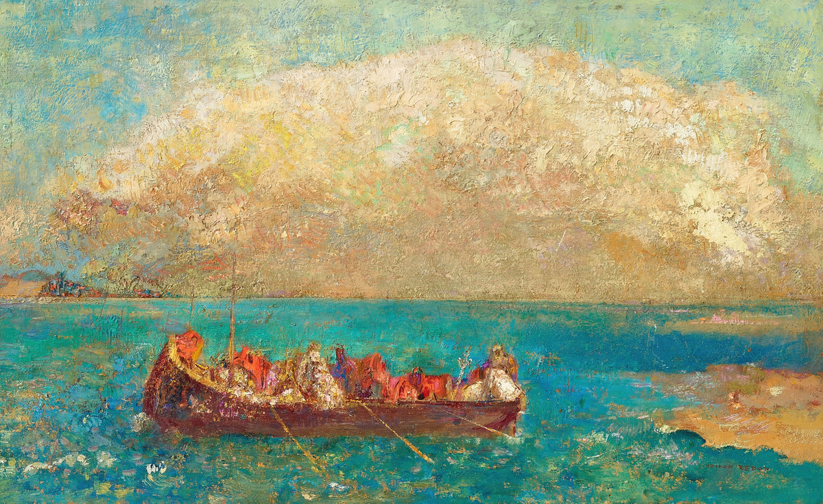 Odilon Redon — La Barque aux âmes inanimées | Symbolist Art Print
