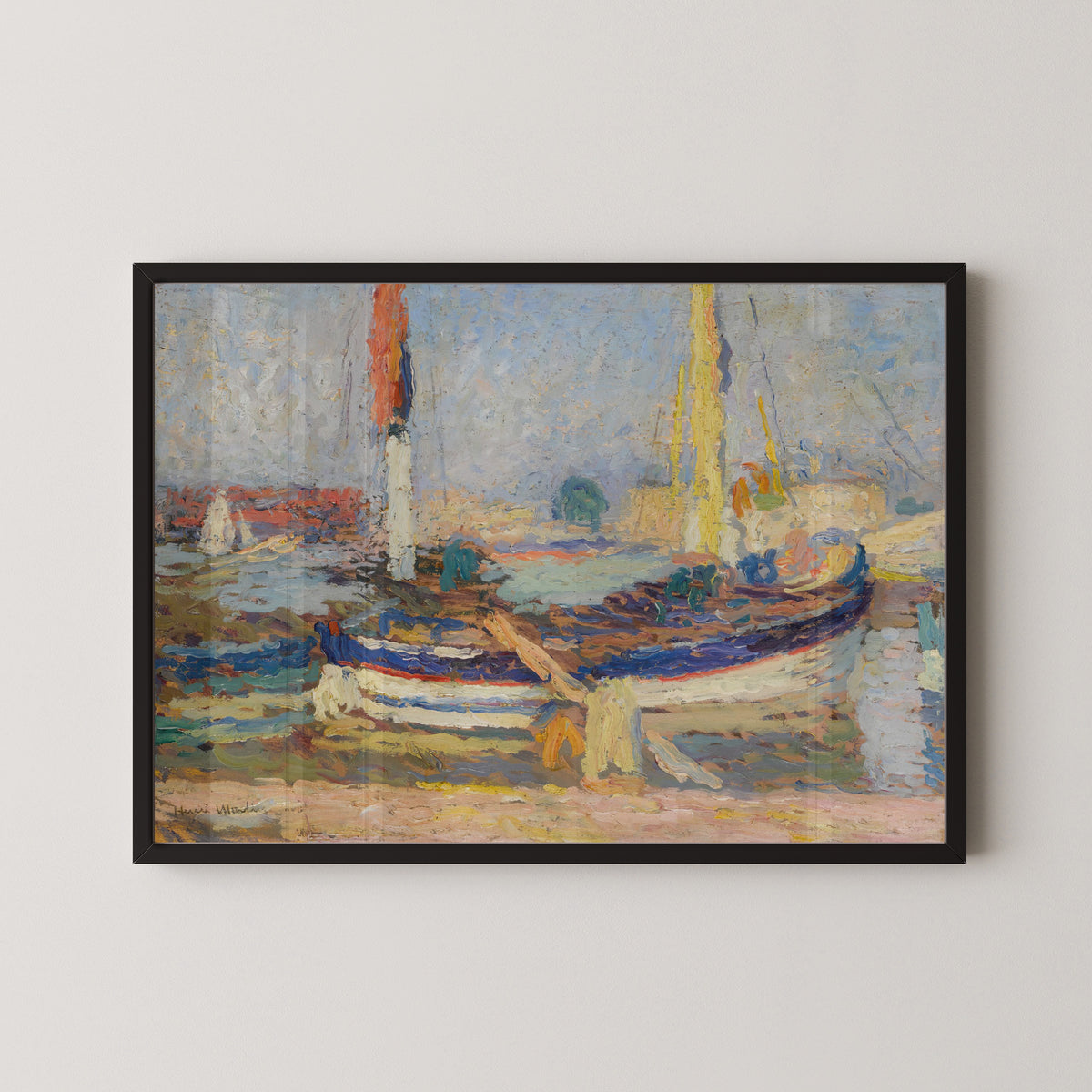 Henri Martin — La Barque | Pointillist Landscape Print