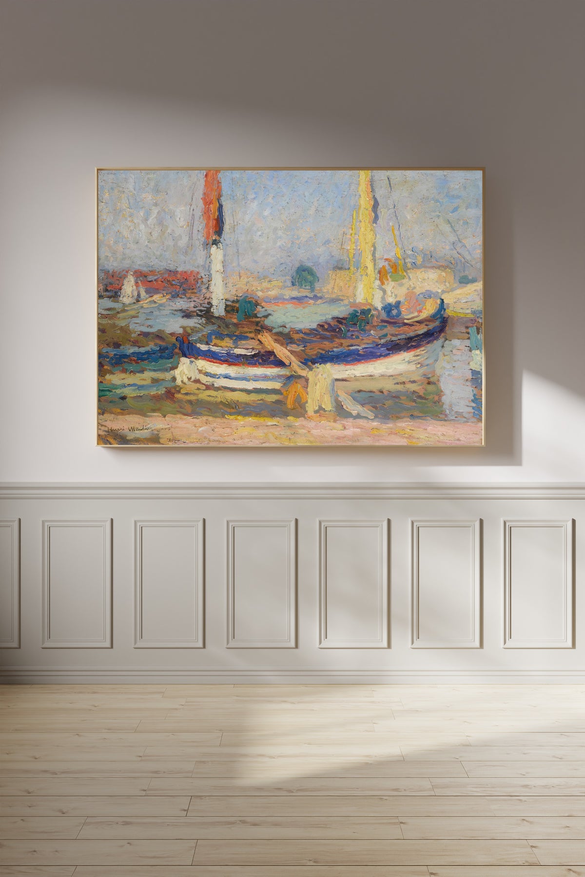 Henri Martin — La Barque | Pointillist Landscape Print