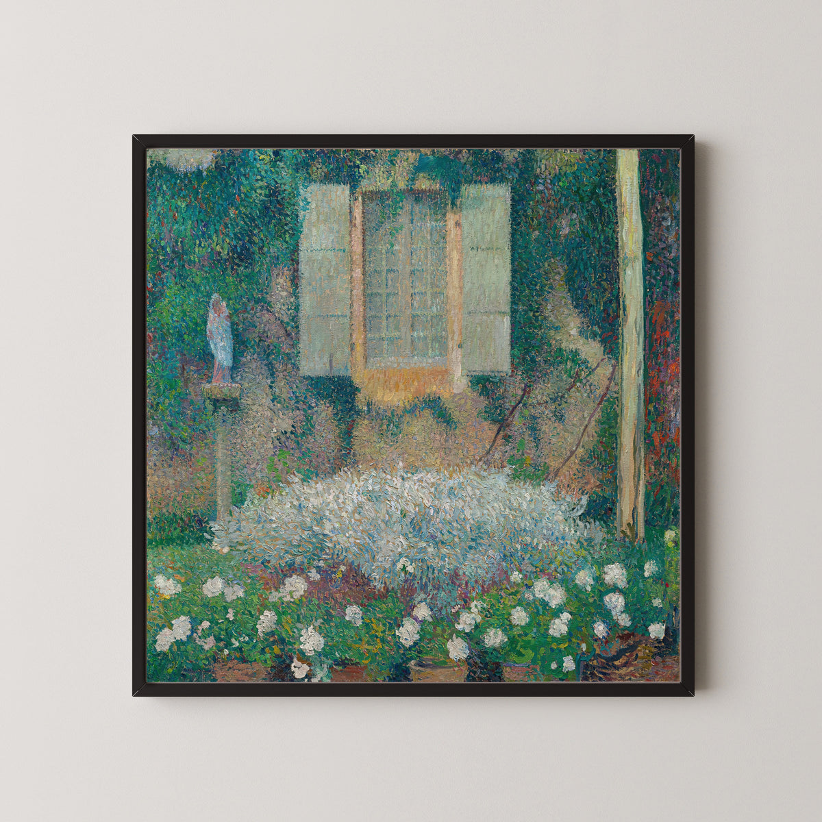 Henri Martin — La Fenêtre de la cuisine sur le jardin à Marquayrol | Pointillist Landscape Print