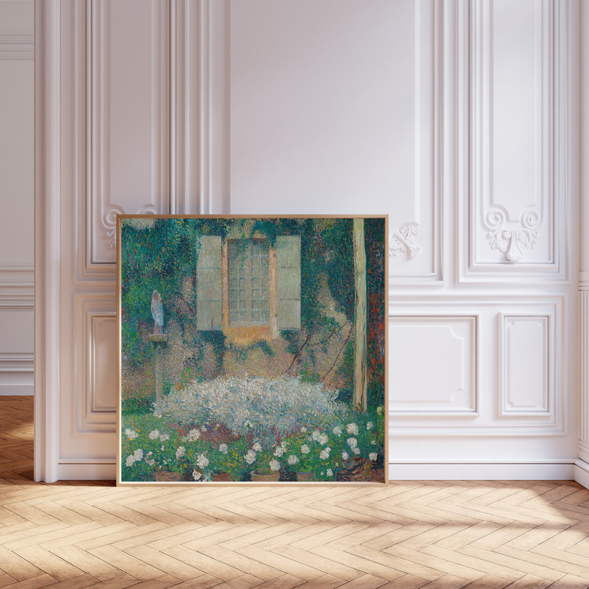 Henri Martin — La Fenêtre de la cuisine sur le jardin à Marquayrol | Pointillist Landscape Print