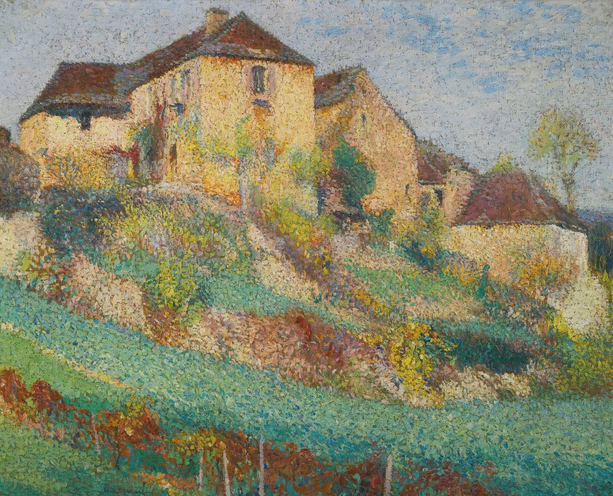 Henri Martin — La Grande Maison de la Combe à Labastide-du-Vert en été | Pointillist Landscape Print