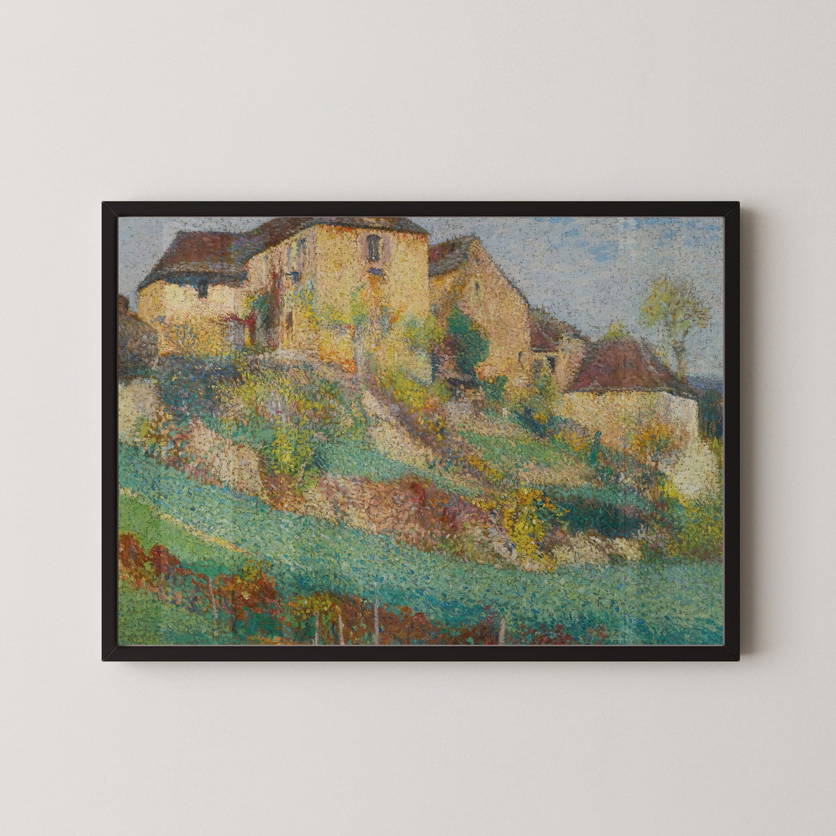 Henri Martin — La Grande Maison de la Combe à Labastide-du-Vert en été | Pointillist Landscape Print