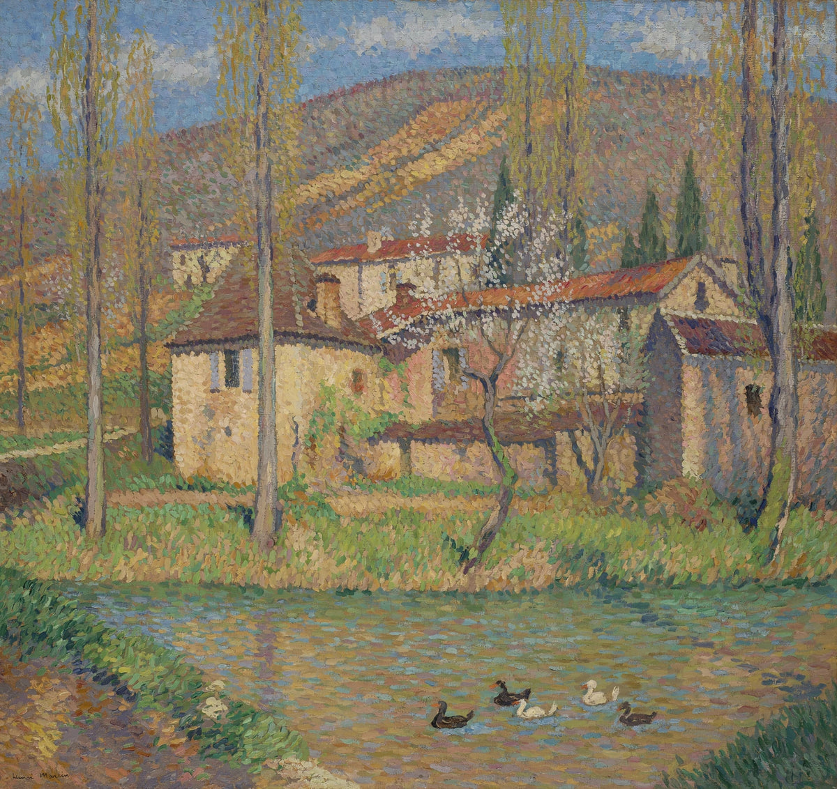 Henri Martin — La Maison du Vert | Pointillist Landscape Print