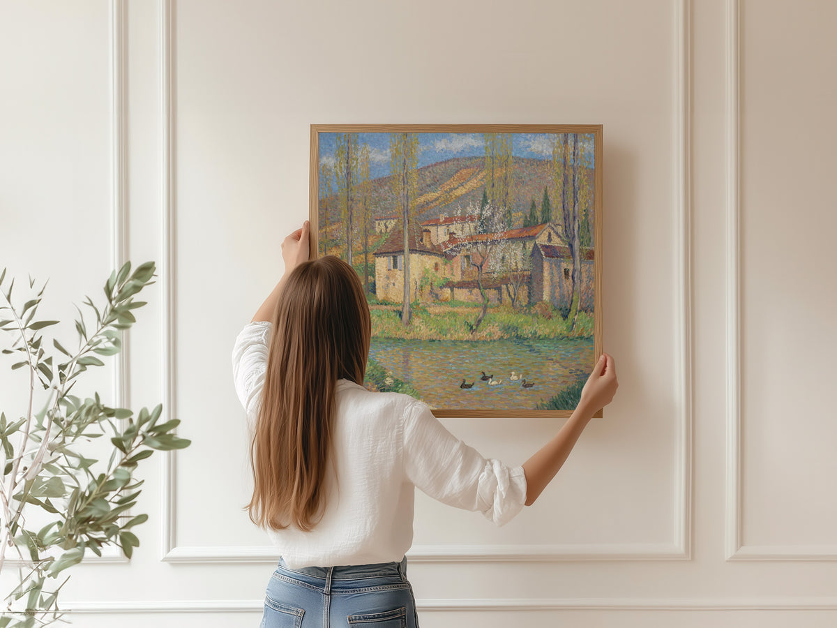 Henri Martin — La Maison du Vert | Pointillist Landscape Print