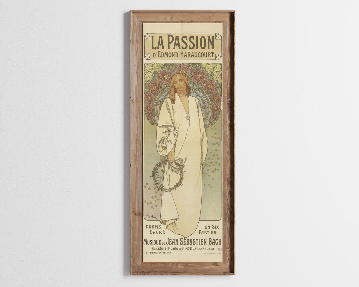 Alphonse Mucha — La Passion d'Edmond Haraucourt | Vintage Poster Print